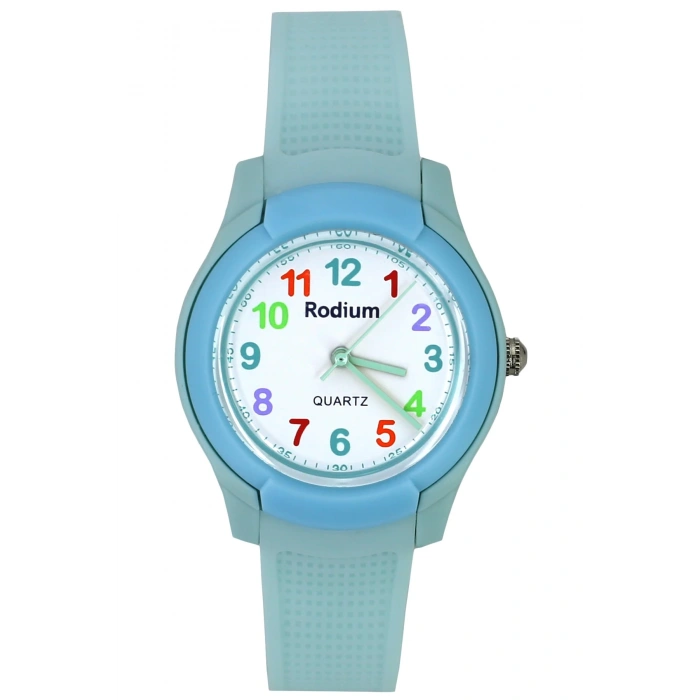 Rodium Çocuk Kol Saati Su Geçirmez Analaog Su-Yeşili (8817) (Suyeşili)
