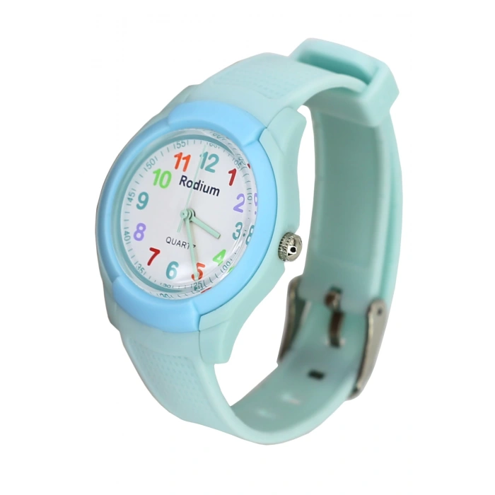 Rodium Çocuk Kol Saati Su Geçirmez Analaog Su-Yeşili (8817) (Suyeşili)