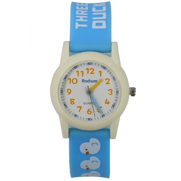 Rodium Çocuk Kol Saati Su Geçirmez Analaog Mavi-Krem (2208)