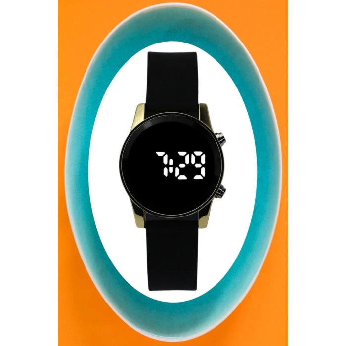 Rodium Çocuk Kol Saati Renkli Dijital Led Silikon Kordonlu Kol SaatiGold (004)