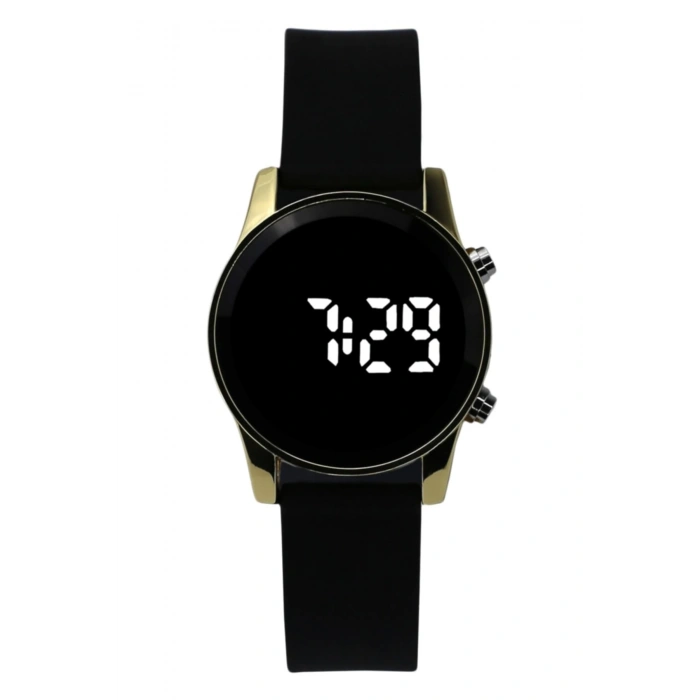 Rodium Çocuk Kol Saati Renkli Dijital Led Silikon Kordonlu Kol SaatiGold (004)