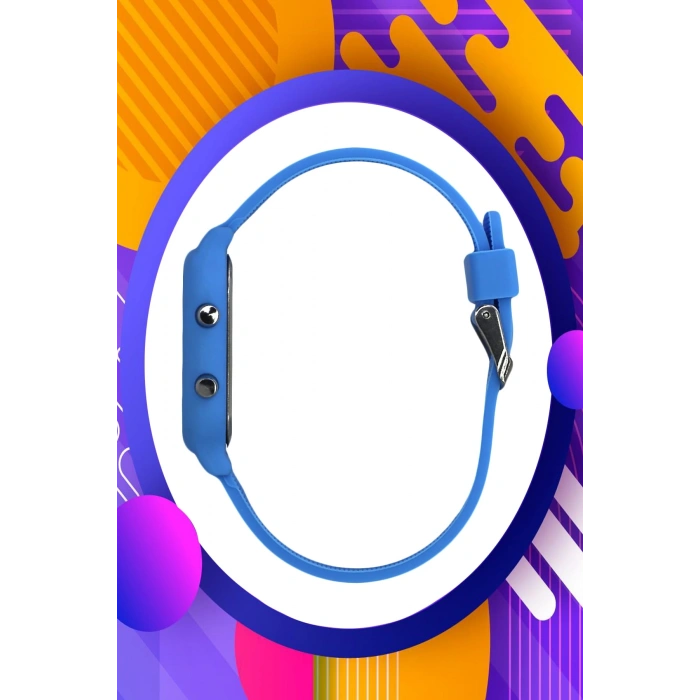 Rodium Çocuk Kol Saati Silikon Kordonlu Led Kol Saati Açık Mavi (9 Yaş Ve Üzeri) (1859)