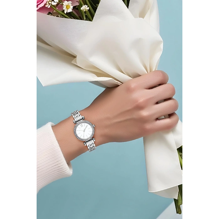 Rodium Kadın Metal Kol Saati Gümüş