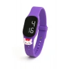 Rodium Çocuk Kol Saati Dokunmatik Led Su Geçirmez Kedi Mor (Akıllı Saat Değildir)