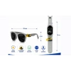 ÇOCUK KOL SAATİ LED SAAT VE GÖZLÜK SETİ GRİ DOZER EMOJİLİ