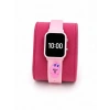 Rodium Çocuk Kol Saati Silikon Kordonlu Tavşan Emojili Led Çocuk Saati Pembe