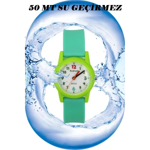 Rodium Çocuk Kol Saati Su Geçirmez Analaog Yeşil (2213) (Yeşil)