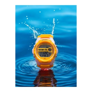 Rodium Çocuk Kol Saati Su Geçirmez Turuncu