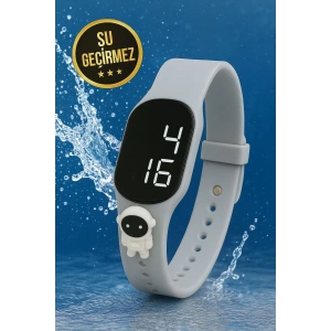 Rodium Çocuk Kol Saati Dokunmatik Led Su Geçirmez Astronot Gri (Akıllı Saat Değildir)