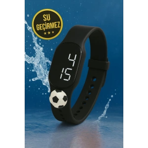 Rodium Çocuk Kol Saati Dokunmatik Led Su Geçirmez Taraftar Beyaz Siyah (Akıllı Saat Değildir)