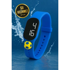 Rodium Çocuk Kol Saati Dokunmatik Led Su Geçirmez Taraftar Sarı Lacivert (Akıllı Saat Değildir)