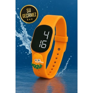 Rodium Çocuk Kol Saati Dokunmatik Led Su Geçirmez Denizkızı Turuncu (Akıllı Saat Değildir)