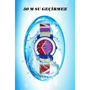 Rodium Çocuk Kol Saati Su Geçirmez Analaog Mor (2216)