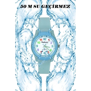 Rodium Çocuk Kol Saati Su Geçirmez Analaog Su-Yeşili (8817) (Suyeşili)