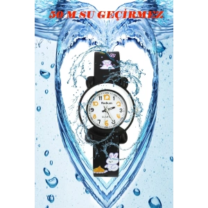 Rodium Çocuk Kol Saati Su Geçirmez Analaog Siyah-4 (2217) (Siyah)