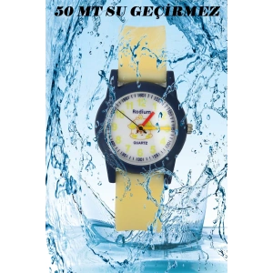 Rodium Çocuk Kol Saati Su Geçirmez Analaog Sarı-Lacivert (2209)