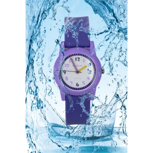 Rodium Çocuk Kol Saati Su Geçirmez Analaog Mor-Lila (2209)