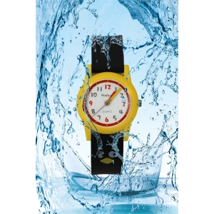 Rodium Çocuk Kol Saati Su Geçirmez Analaog Siyah-Sarı (2210)