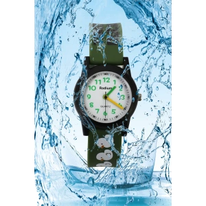 Rodium Çocuk Kol Saati Su Geçirmez Analaog Siyah-Yeşil (2208) (Yeşil Siyah)