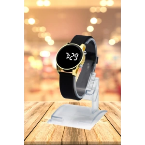 Rodium Çocuk Kol Saati Renkli Dijital Led Silikon Kordonlu Kol SaatiGold (004)