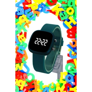 Rodium Çocuk Kol Saati Led Kol Saati Silikon Kordonlu Petrol Yeşili (10 Yaş Ve Üzeri)