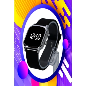 Rodium Çocuk Kol Saati Silikon Kordonlu Led Kol Saati Gümüş (9 Yaş Ve Üzeri) (1859)