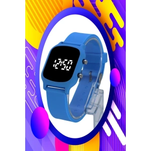 Rodium Çocuk Kol Saati Silikon Kordonlu Led Kol Saati Açık Mavi (9 Yaş Ve Üzeri) (1859)