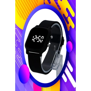 Rodium Çocuk Kol Saati Silikon Kordonlu Led Kol Saati Siyah (9 Yaş Ve Üzeri) (1859)