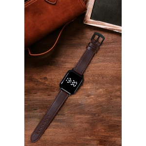 Rodium Led Saat Kayış Kordon Kasa Siyah (Unisex)