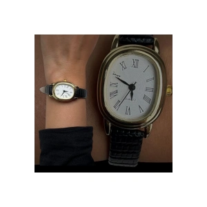 Rodium Kadın Deri Kol Saati Minimal Siyah