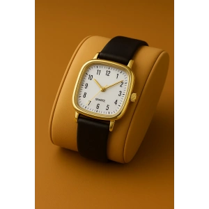 Rodium Kadın Deri Kol Saati Siyah