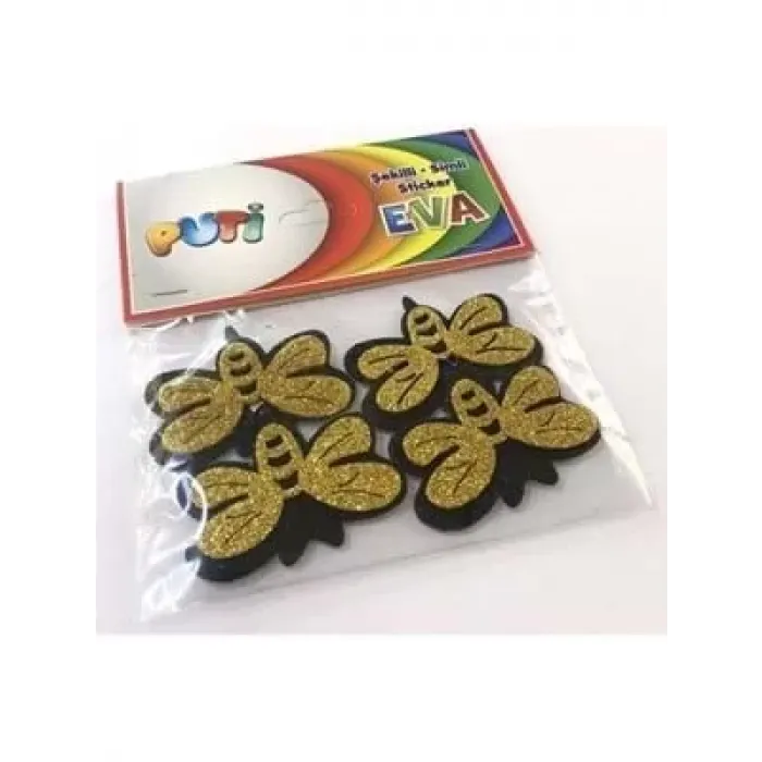 Puti Eva Simli Sticker Arı 02866  (4,5 cm * 3,5 cm)