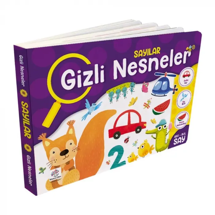 12-36 Ay İlk Etkinlik Kitabım Seti - Gizli Nesneler (Sayılar - Renkler)