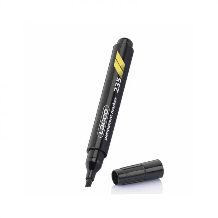 Lacco Markör Kesik Uç Siyah ( Xyleme&Tolene Free)