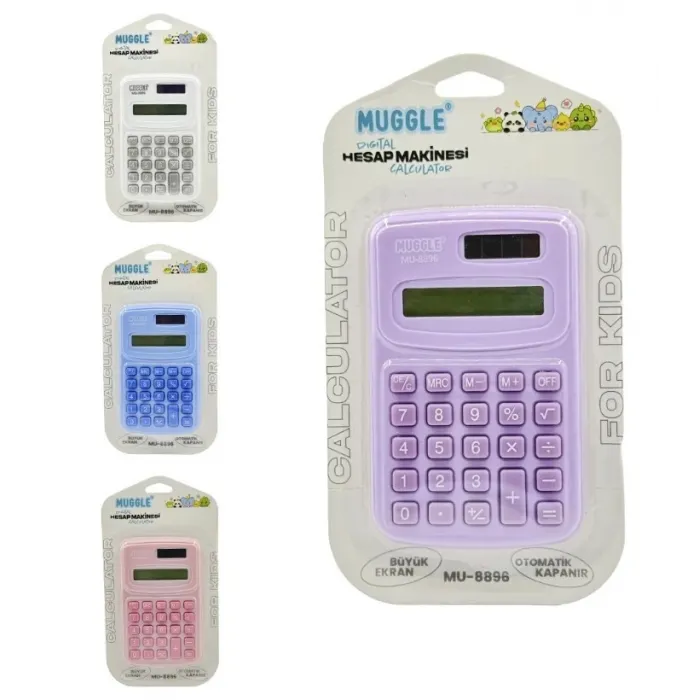 MUGGLE MU 8896 DİGİTAL MİNİ HESAP MAKİNESİ 8 DİGİT