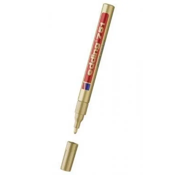 751 Çok Amaçlı Örtücü Boyama Dekorasyon Markörü 1-2 Mm Altın Yaldız