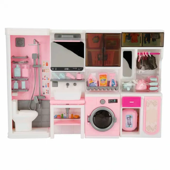 AKSESUARLI - 4 LÜ OYUNCAK BANYO SETİ -