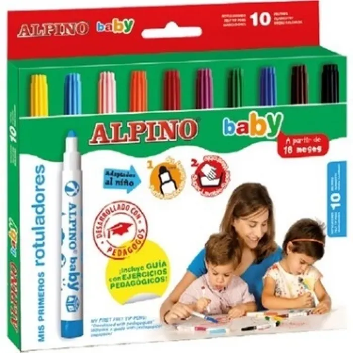 Alpino Baby Keçeli Kalem 10 Renk