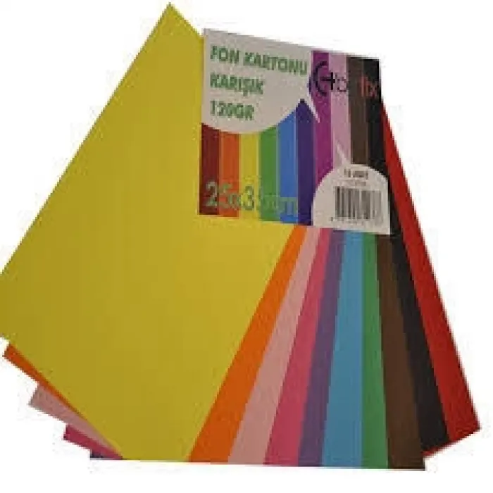 Bafix Fon Kartonu 25x35 120 gr 10 Renk