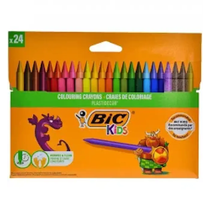BIC KIDS PASTEL BOYA 24 RENK