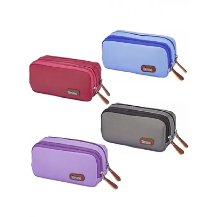 Brons Kalem Kutusu Çift Kat Saten