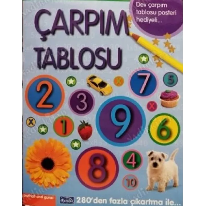 Çarpım Tablosu - 280den Fazla Çıkartma ile Dev Poster Hediyeli
