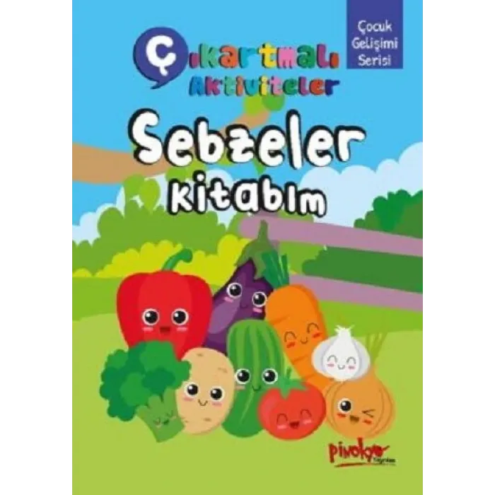 ÇIKARTMALI SEBZELER KİTABİM / 16 SAYFA
