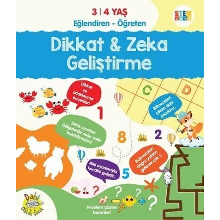 DİKKAT VE ZEKA GELİŞTİRME 3-4 YAŞ - DAHİ OLACAK ÇOCUK