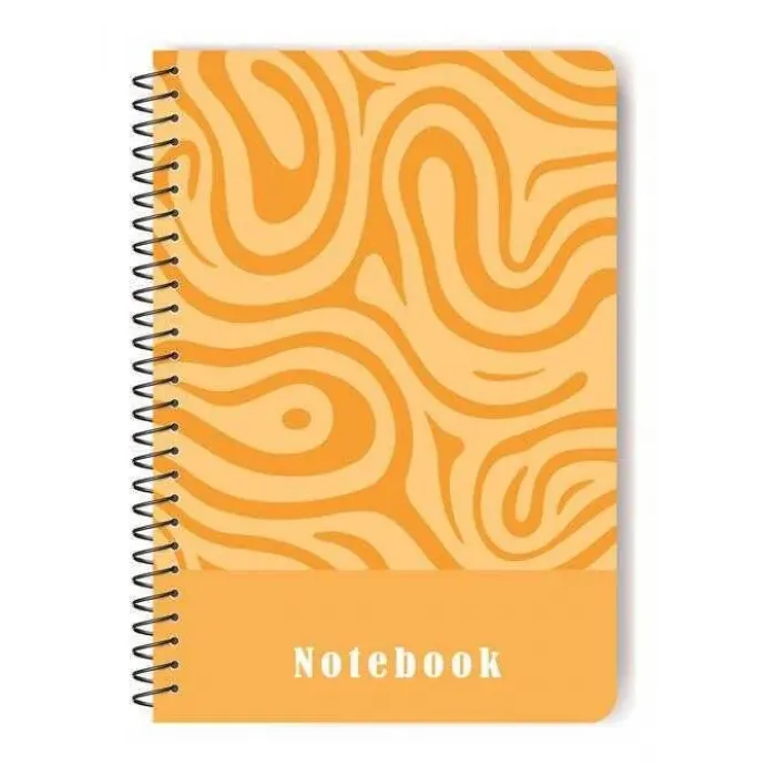 ELMA SERT KAPAK KARELİ DEFTER - SPİRALLİ 17X24