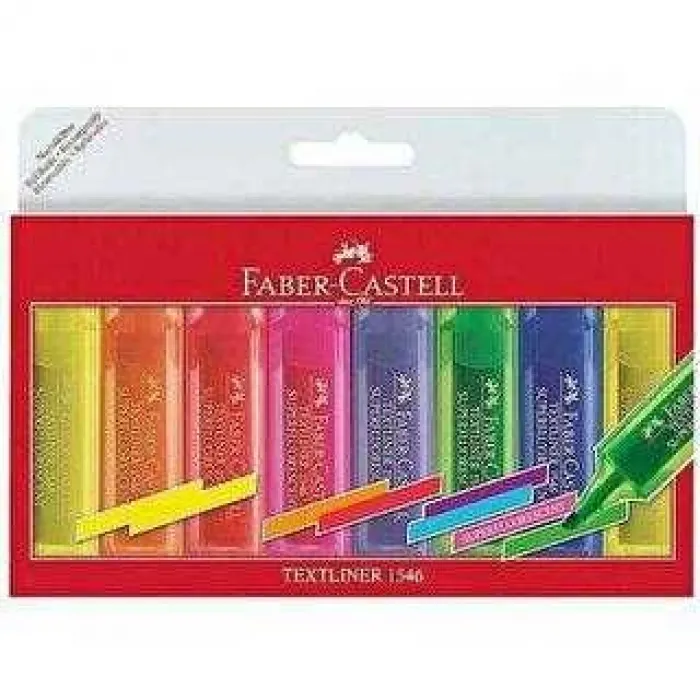 Faber Castell Şeffaf Gövde Fosforlu Kalem 8 Li