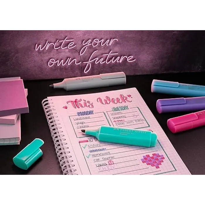 Faber-Castell Textliner 8li Pastel Fosforlu Kalem
