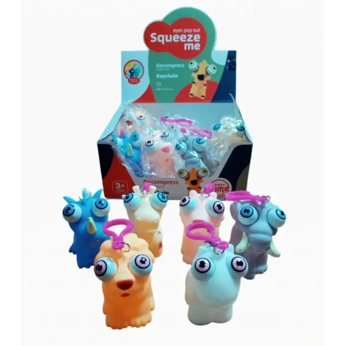 Gözlü  Anahtarlık - Squzee Me -Asorti