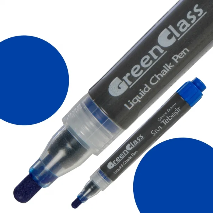 Green Class Sıvı Tebeşir Kalemi - Mavi