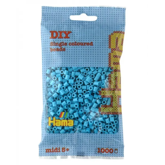 Hama Boncuk Midi 1.000’lik poşet - Azur Mavi HA 207-49